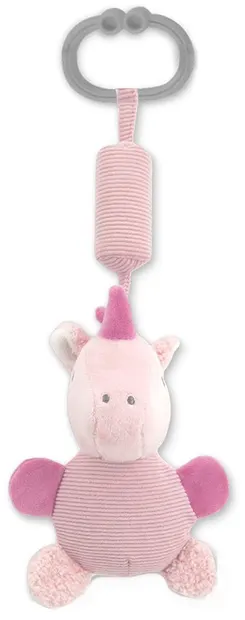 Jucărie pentru bebeluș cu clopoțel Lorelli - Unicorn, roz