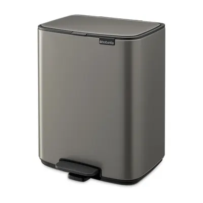 Coș de gunoi gri cu pedală din oțel 12 l Bo – Brabantia
