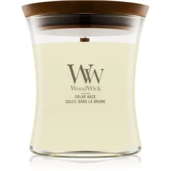 Woodwick Solar Haze lumânare parfumată cu fitil din lemn