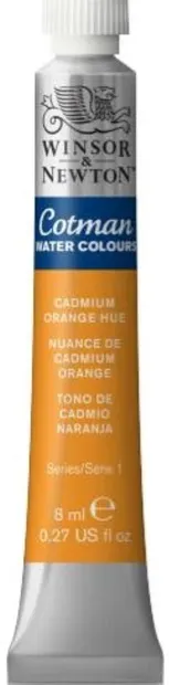 Vopsea de acuarelă Winsor & Newton Cotman Cotman Watercolour Paint - Cadmium Orange, 8 ml