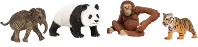 Figurină Schleich Wild Life - Asia Starter Kit