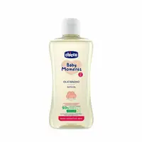 Ulei de baie, Chicco, Pentru pielea sensibila a bebelusi, 74% ingrediente de origine naturala, 200 ml