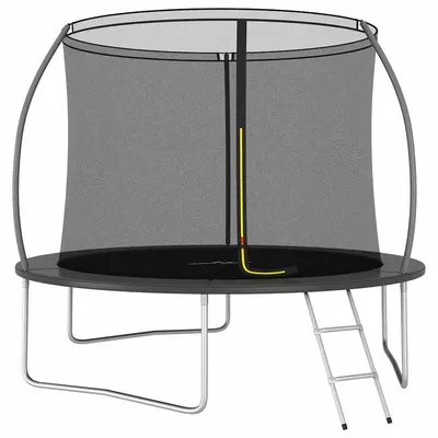vidaXL Set trambulină rotundă, 305x76 cm, 150 kg