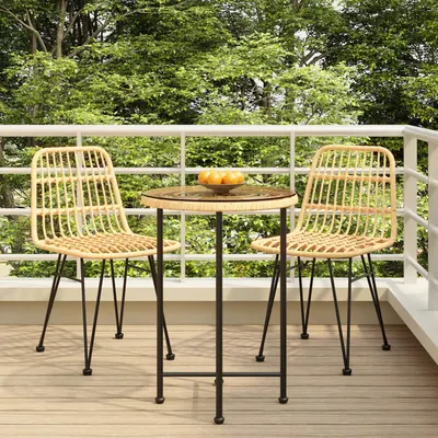 Gossi set mobilier de gradina, 3 piese, poliratan
