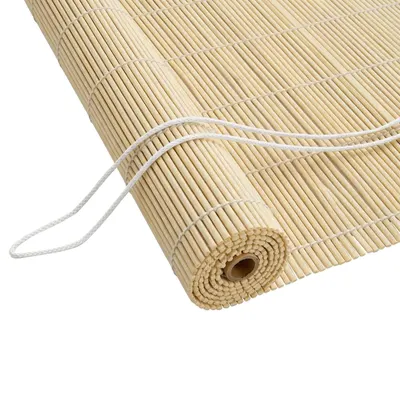 vidaXL Rulou textil natural 40 x 220 cm Bambus