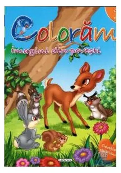 Colorăm 1: Imagini din povești (Conține abțibilduri) - Paperback brosat - ***