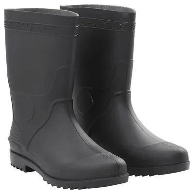 vidaXL Cizme de ploaie, negru, PVC, mărime 46