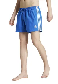 Pantaloni scurti cu snur - pentru inot Adicolor - Alb/Albastru royal