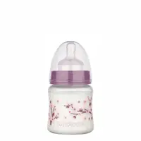 Biberon PP decorat cu gat larg si sistem anticolici 0-24 luni, 45001, Baby Nova | 150 ml