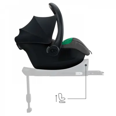 Scoica auto Kinderkraft Mink Pro 2 Grey, I-size, 40-87 cm, tetiera reglabila, SPS