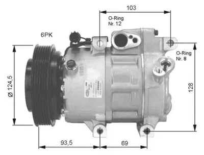 Compresor AC clima HYUNDAI ELANTRA, I30; KIA CEE D, CEE D SW, PRO CEE D 1.4 1.6 2.0 intre 2006-2013