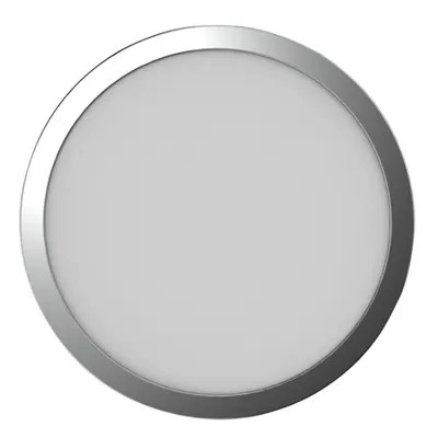 Corp de iluminat rotund ,de tavan, cu cadru cromat 230V, 50Hz, 18W, 1500lm, 4000K, D=225mm, EEI=G