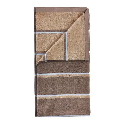 Prosop maro/bej din bumbac 70x140 cm Sauna – Zone