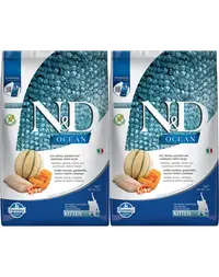 FARMINA N&amp;D Ocean 2x5 kg hrana uscata pisoi, pisici gestante si care alapteaza, cod, creveți, dovleac si pepene galben