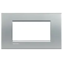 Placa ornament ,4 module, tech, living light, BTICINO