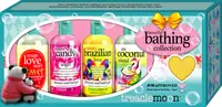 Pachet Geluri de dus 4 x 100ml + Bomba de baie 85g Beautiful Bathing Collection, Treaclemoon