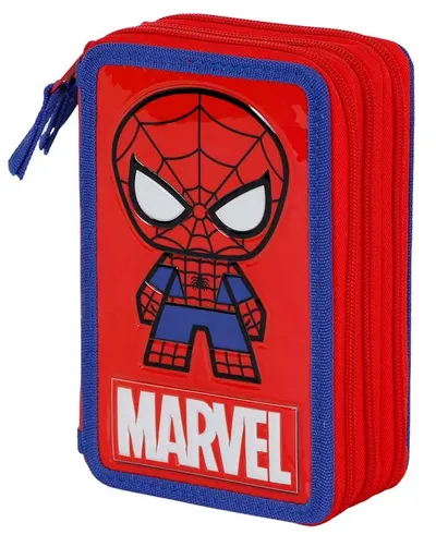 Penar școlar echipat Karactermania Spider-Man - Glide, 3 fermoare
