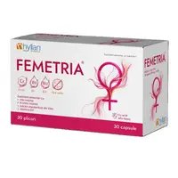Femetria cu mio-inozitol, Vitex, Quatrefolic și acid alfa-lipoic, 30 plicuri + 30 capsule, Hyllan