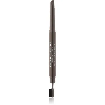 MUA Makeup Academy Brow Define creion pentru sprancene cu pensula culoare Dark Brown 0.25 g