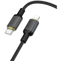 Cablu Date si Incarcare USB-C - Lightning HOCO X128 Benefit, 30W, 1m, Negru