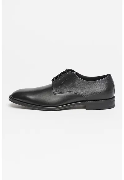 Pantofi derby de piele Derrek - Negru