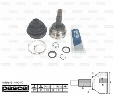 Cap planetara spre roata (22z 30z 53mm) SEAT AROSA; VW LUPO, POLO; ZAZ TAVRIA 1.0-1.9D intre 1989-2007