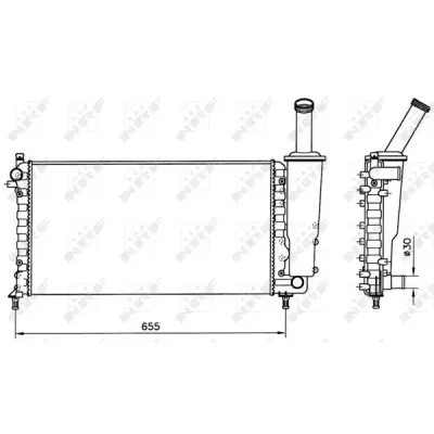 Radiator, racire motor NRF 58171