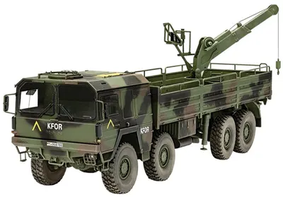 Model de asamblat Revell Militar: Camion MAN 10t Milgl 8x8, 245 piese