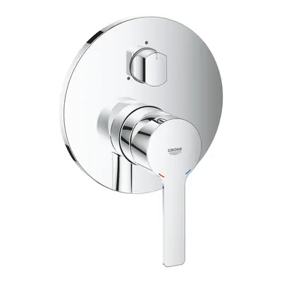Baterie dus Grohe Lineare New OHM 24095001, cartus ceramic, incastrata, montare pe perete, diverter, necesita corp instalare, Crom