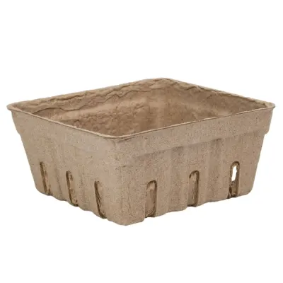 Coșuleț pătrat din hârtie - kraft (set 60 buc) - Default Title