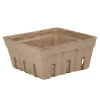 Coșuleț pătrat din hârtie - kraft (set 60 buc) - Default Title