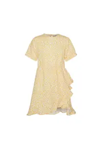 Rochie fete - Girl - 302150205 - Poliester - Galben - Galben