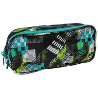 Penar tip etui, 2 fermoare, 21.5x9.5x6.5cm, Geometry, PE705, Daco