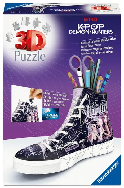 Puzzle 3D Ravensburger de 108 piese - Pantof K-Pop Demon Hunters