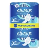Absorbante Always Duo Pack Ultra Day-Night, P&G | 12 bucati