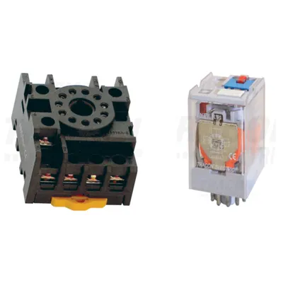 Pachet Soclu Releu PF11-3A + Releu Industrial RT11 48DC 3CO - Control Puternic DC 48V