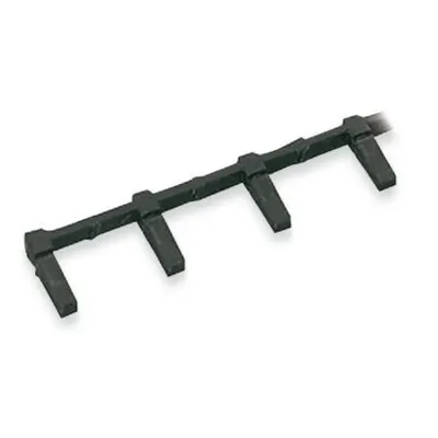 Lockout cap; 12-pole, separable; 12-pole; for sockets; black