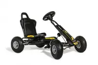 Kart ATX Air Racer, negru, scaun ajustabil, functie free-wheel, roti pneumatice, frana de mana, volan cu sunete, 102 X 60 X h64 cm