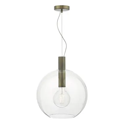 Lampa suspendata Zula Pendant Glass & Aged Bronze