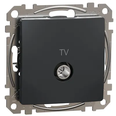 Priza TV finala 4dB, Schneider, SDD114471, Sedna Design, antracit