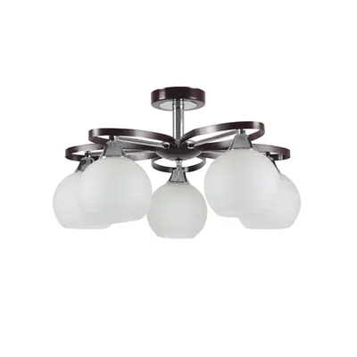 Lustra Moonlight Crom+Negru+Alb 5xE27 60W