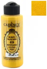 Vopsea acrilică pentru aurire Cadence - Glitter Gold 109, 120 ml