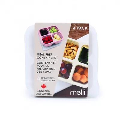 Set 4 caserole din silicon pentru gustari Melii culori asortate berry
