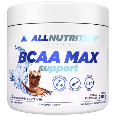 BCAA Max Support, cola, 250 g, AllNutrition