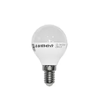 Bec sferic mat cu LED E14 6W (≈60w) lumina alba L 78mm