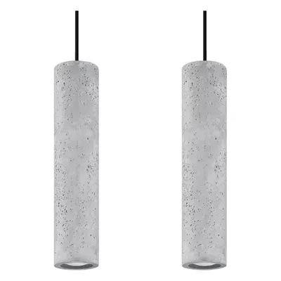 Lustră din beton Sollux Fadre, lungime 34 cm