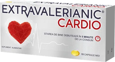 Extravalerianic Cardio, 15 capsule moi, Biofarm