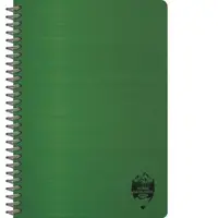 Caiet A4 80 file, spira hartie Ivory, matematica, DACO, culoare verde