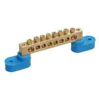 Neutral bus bars with two corner Izolators SHNI-6x9-8-U2-S