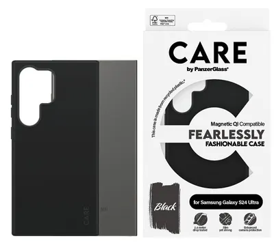 Husa CARE - Fashion, Galaxy S24 Ultra, Qi, negru